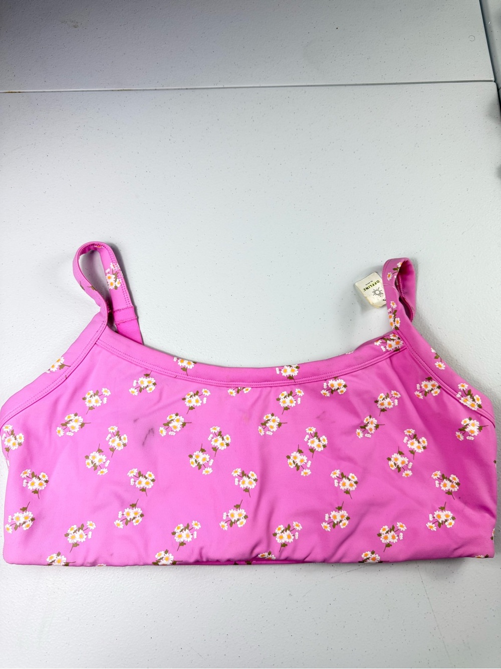 Offline aerie Pink Floral Bralette Tank Top
